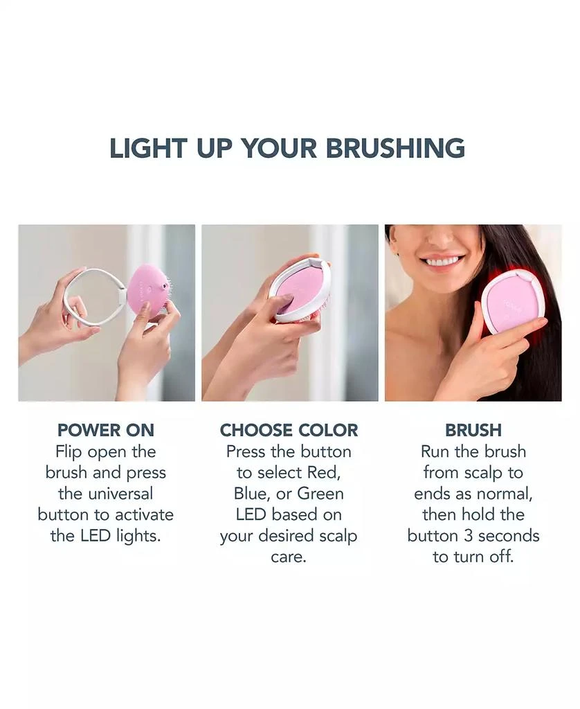 Foreo Flip Play Red LED Light Hairbrush 7