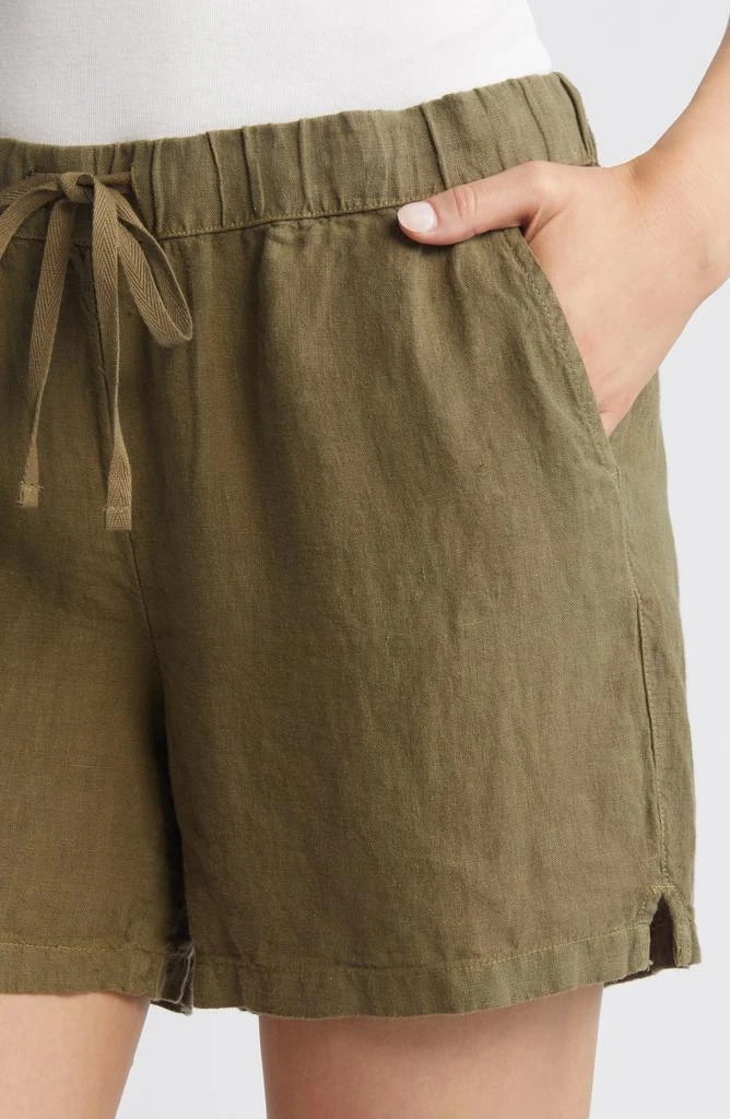 Caslon Linen Drawstring Shorts 4
