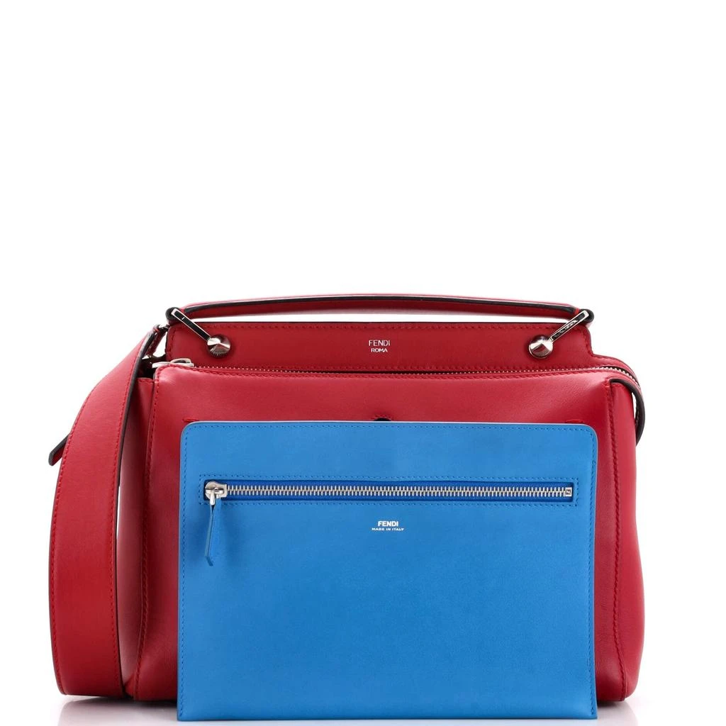 Fendi DotCom Convertible Satchel Leather Medium 2