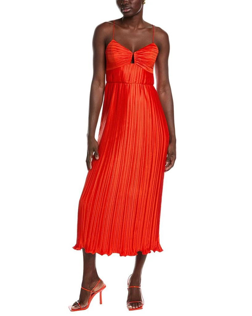 strapless open back dress Amur Coral Dress