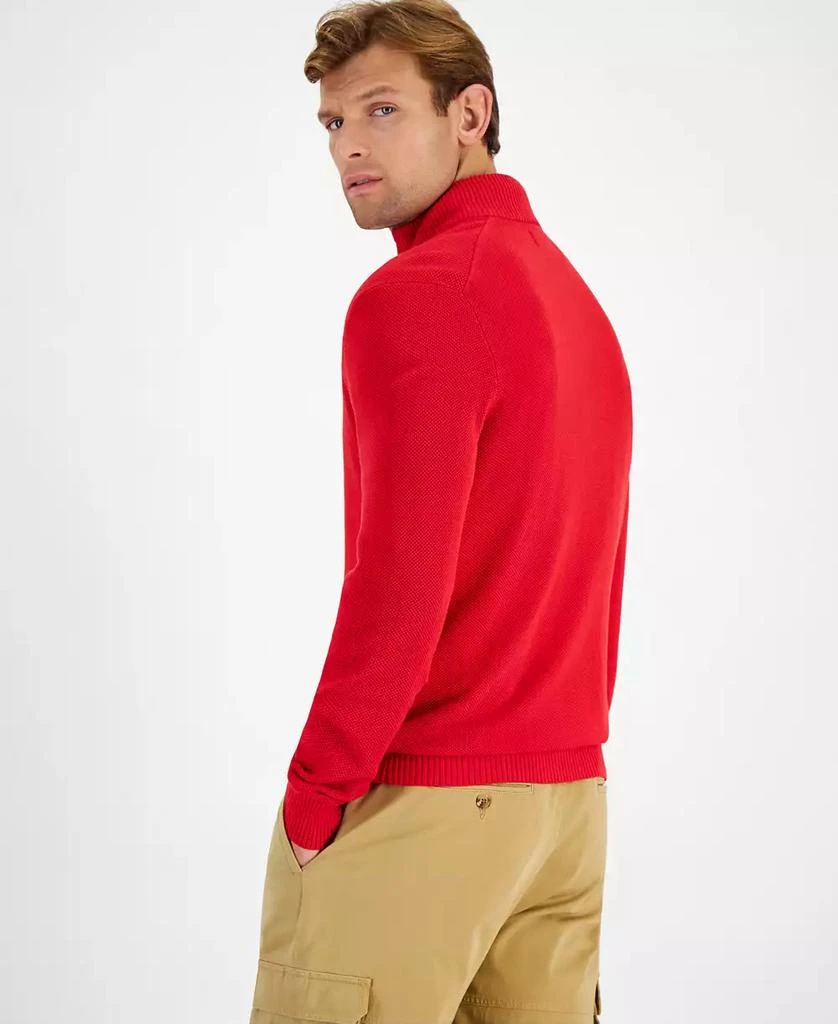 Club Room Men's Quarter-Zip Textured Cotton Sweater, Created for Macy's 2