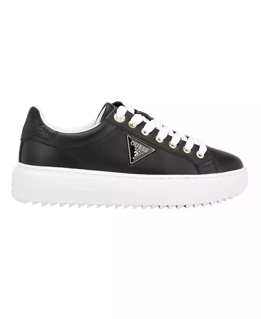 GUESS Women
s Denesa Treaded Platform Lace-Up Sneakers 2