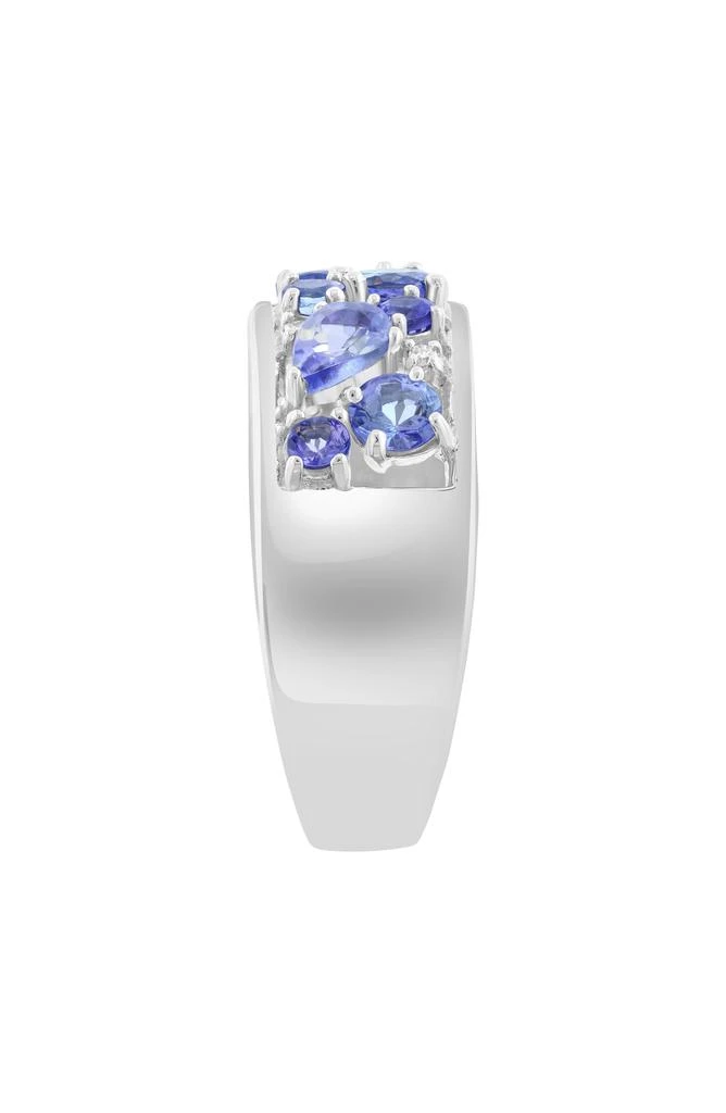Effy Sterling Silver Diamond 
Tanzanite Ring 3