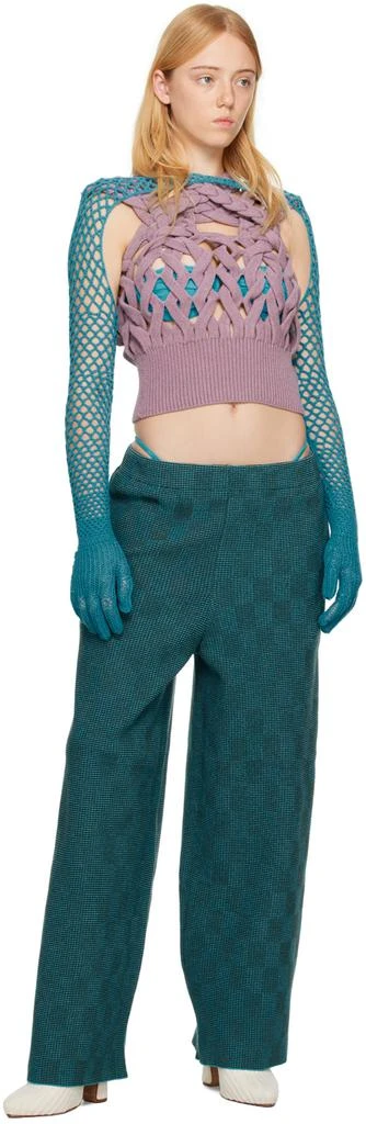 Isa Boulder Blue Map Gloves 4