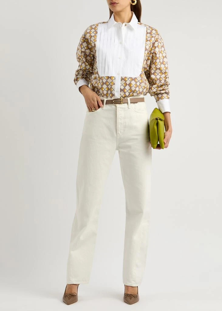 LA DOUBLE J Peggy printed pleated cotton shirt 4