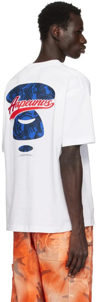 AAPE by A Bathing Ape White 'A' Logo Injection T-shirt 3