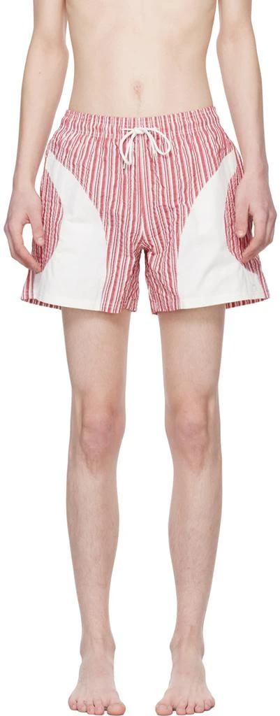 Gimaguas Red Striped Swim Shorts 1