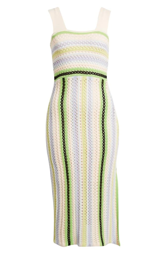 white christmas dresses Clotilde Black Crochet-knit Midi Dress, S / Black main image 1