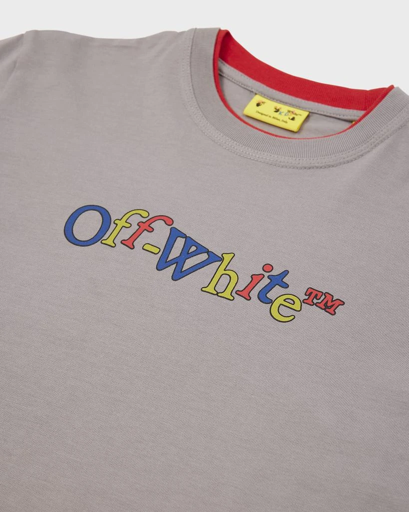 Off-White Boy's Bookish Logo-Print T-Shirt, Size 14 3
