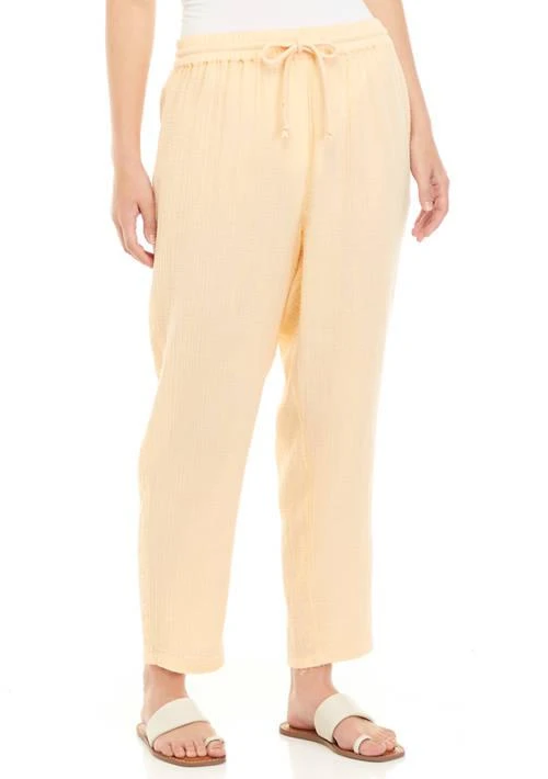 Wonderly Womens Cotton Gauze Cropped Pants 1
