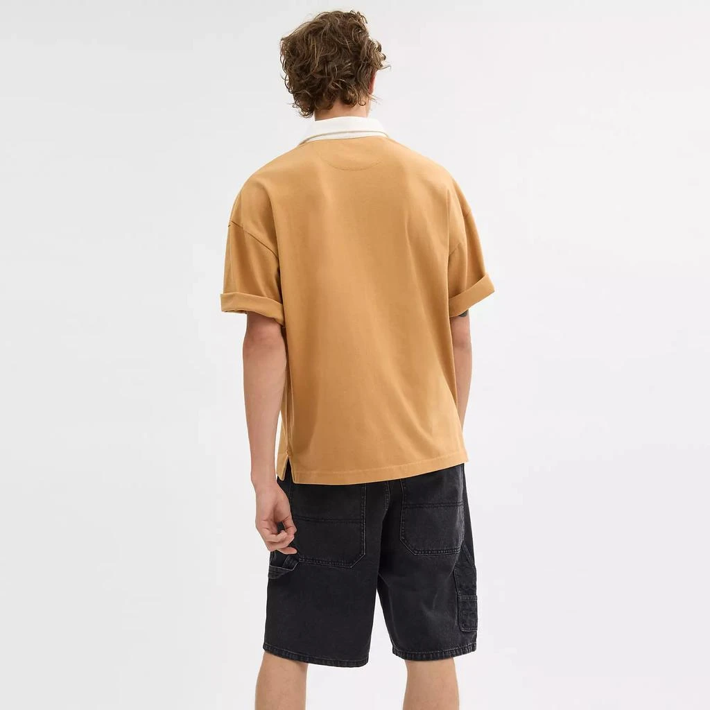 Coach Park Society Rugby Shirt In Organic Cotton 4