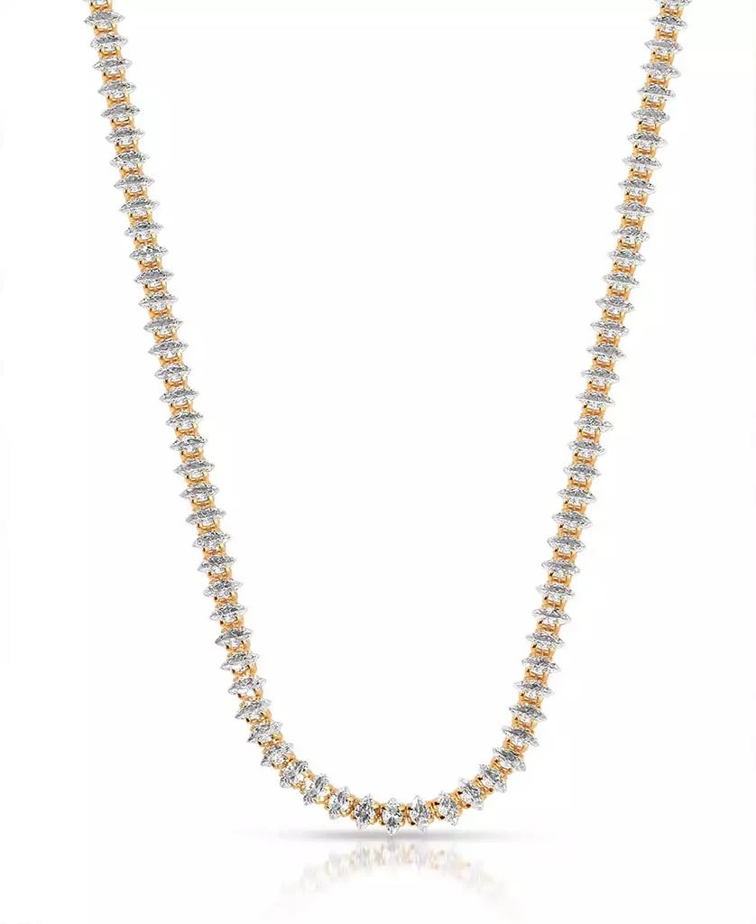 Ettika Jewelry 18K Gold Marquise Cubic Zirconia Necklace 2