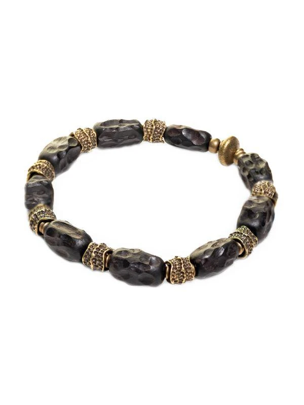 Jean Claude Dell Arte Black Onyx & Copper Vajar Zen Healing Bracelet 1