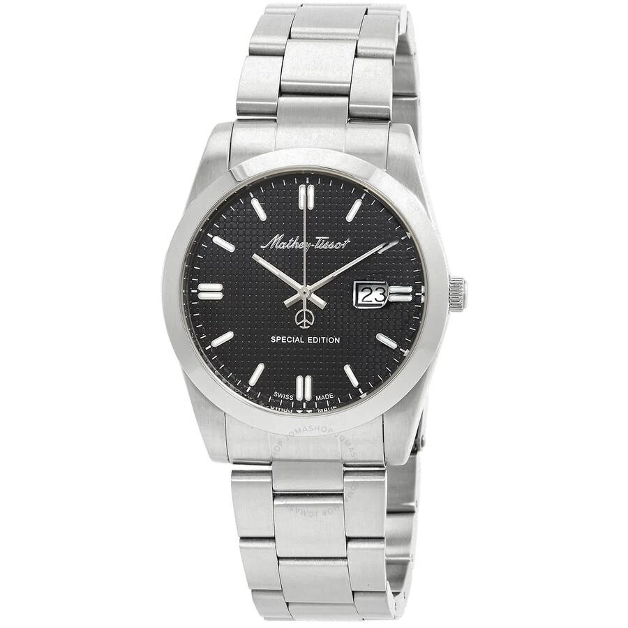 Mathey-Tissot Mathy Chess Quartz Black Dial Men's Watch H452AN 1