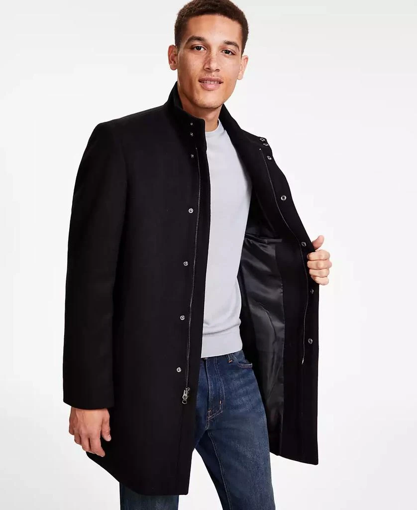 Calvin Klein Men's Mayden Slim-Fit Wool Blend Overcoat 3