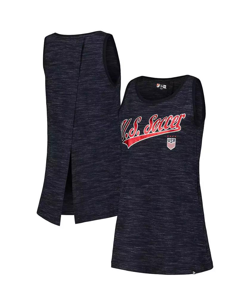 5th & Ocean Women's by New Era Navy USWNT Athletic Cross Back Tank Top