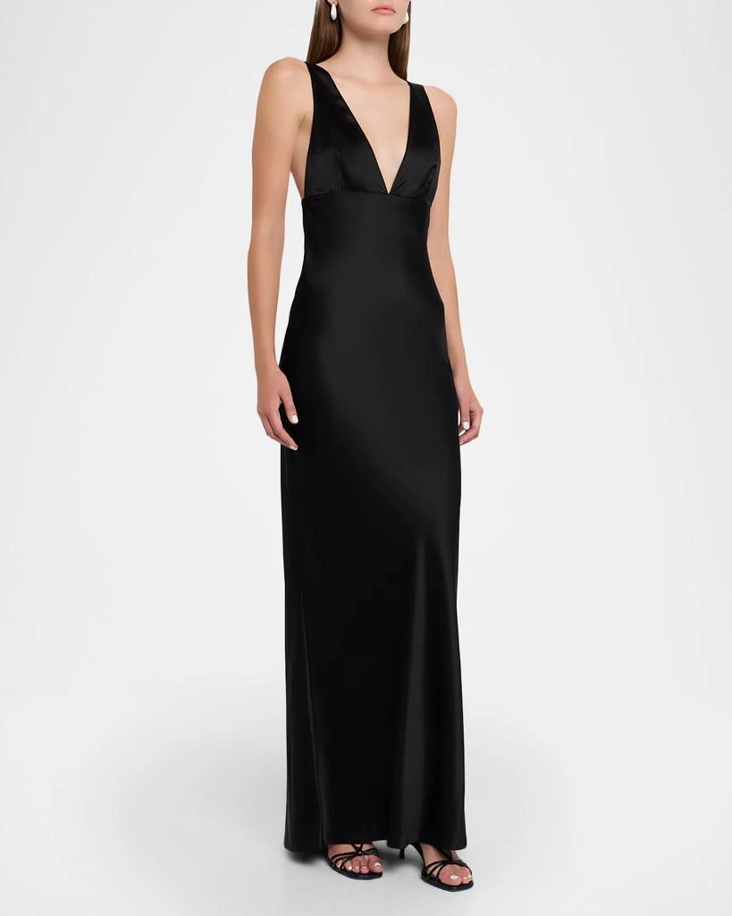 Nili Lotan Bionca Empire-Waist Sleeveless Silk Bias Maxi Dress, Black, Women's, 4, Casual & Work Dresses Maxi Dresses Nili Lotan Bionca Empire-Waist Sleeveless Silk Bias Maxi Dress, Black, Women's, 4, Casual & Work Dresses Maxi Dresses