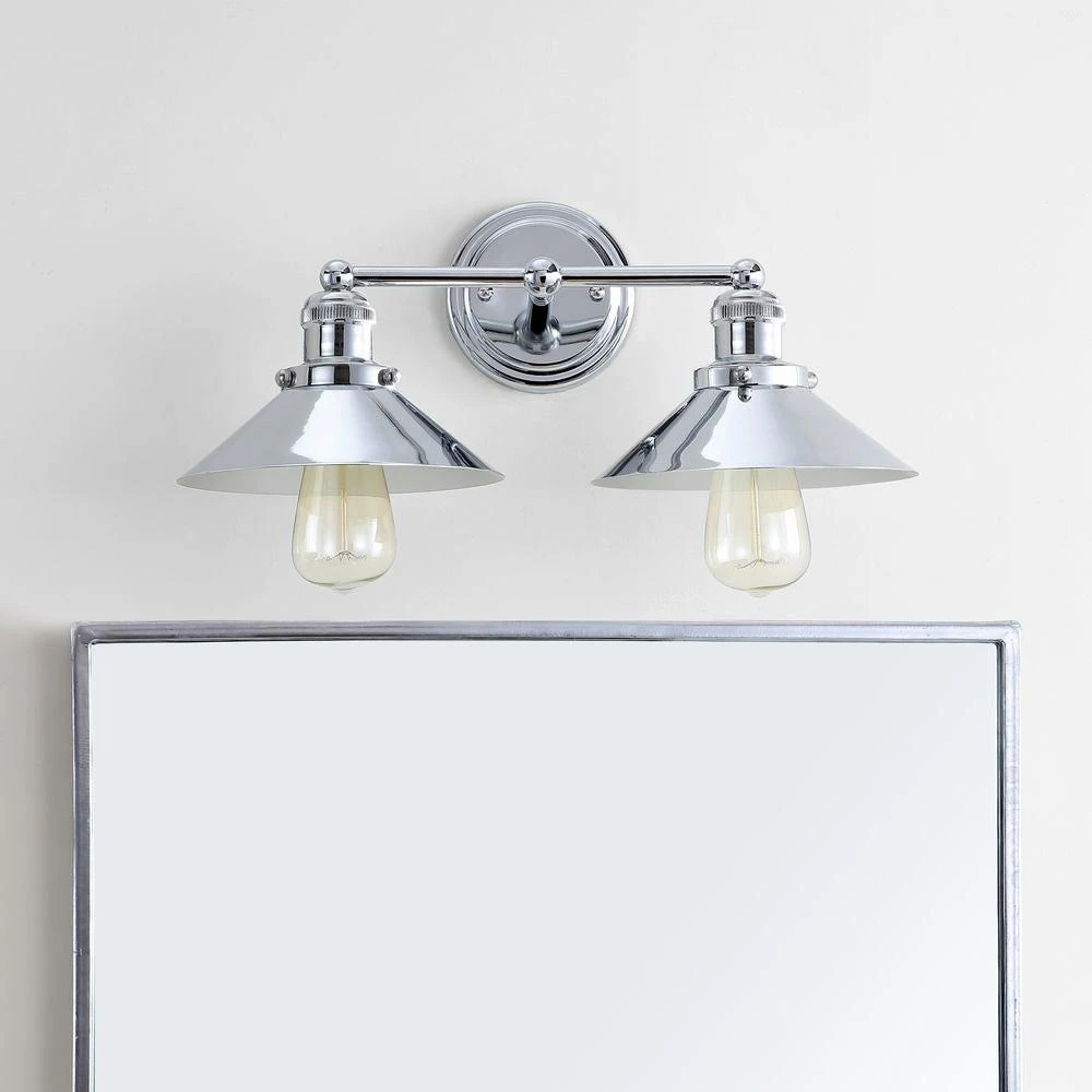 JONATHAN Y June 17.5" 2-light Metal Vanity Light 4