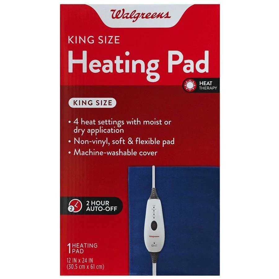 Walgreens Heating Pad King Moist / Dry 1