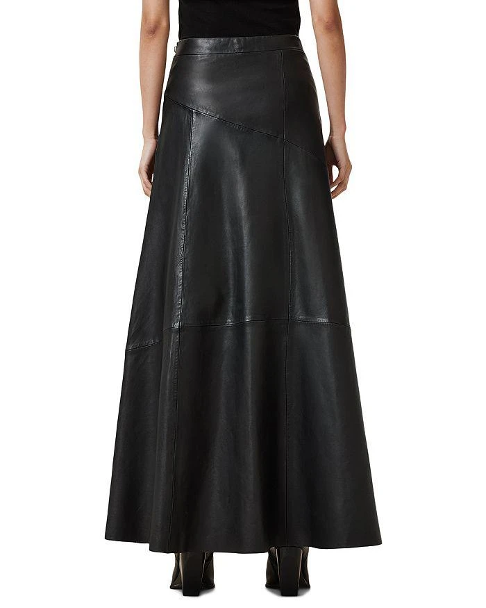 ALL SAINTS Giana Maxi Leather Skirt 3