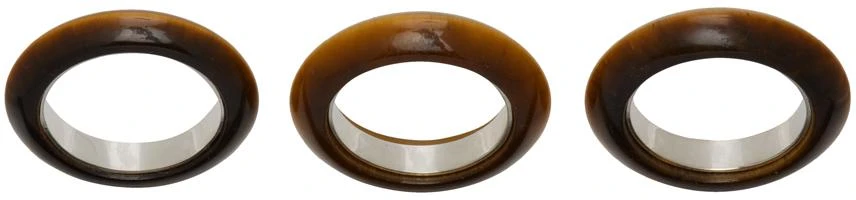Sophie Buhai Brown Tiger's Eye Clara Ring Set 1