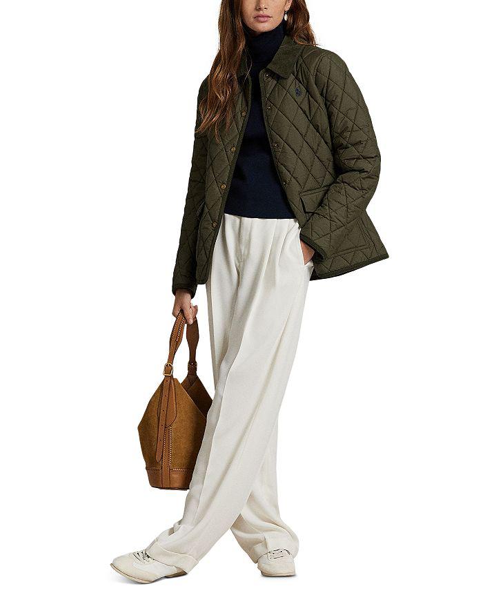 Ralph Lauren Corduroy Trim Quilted Barn Jacket