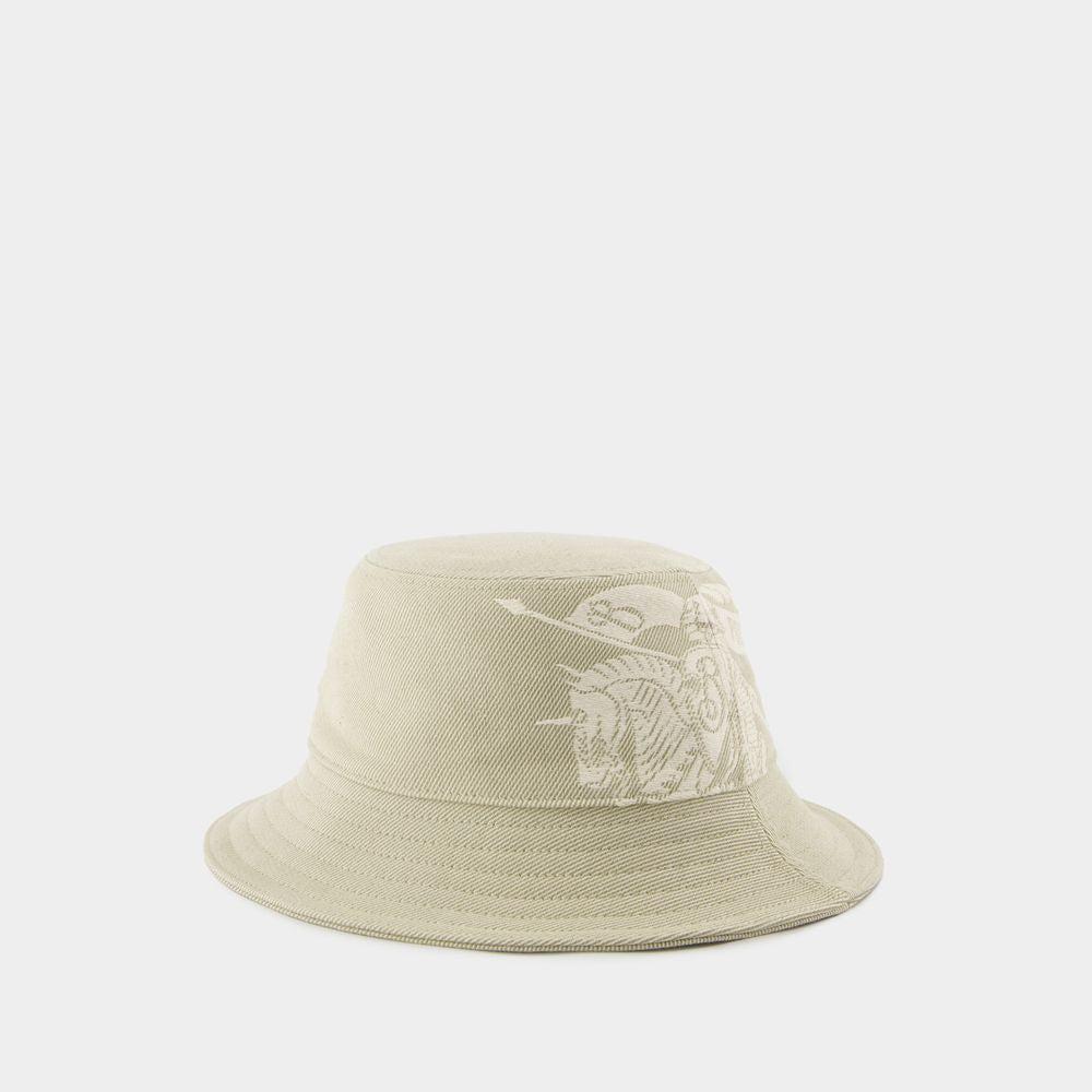 Celine Triomphe Bucket Hat In Cotton Gabardine - Hats - Free