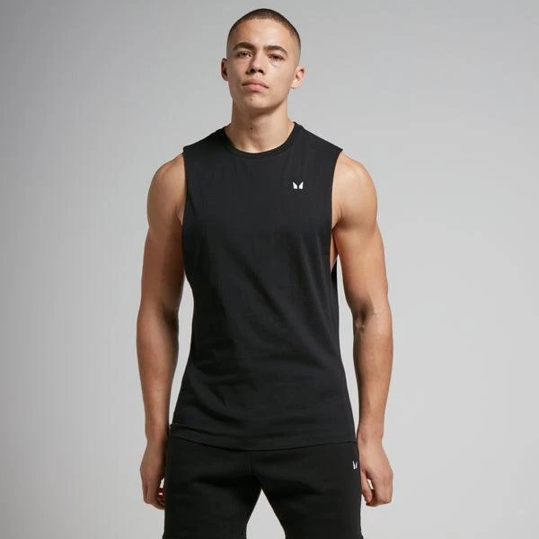 MP MP Men's Rest Day Drop Armhole Tank Top - Black 1