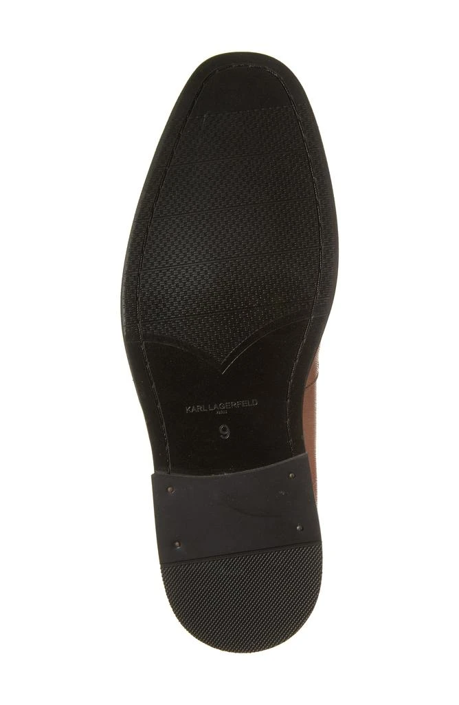 Karl Lagerfeld Paris Apron Toe Saffiano Leather Penny Loafer 6