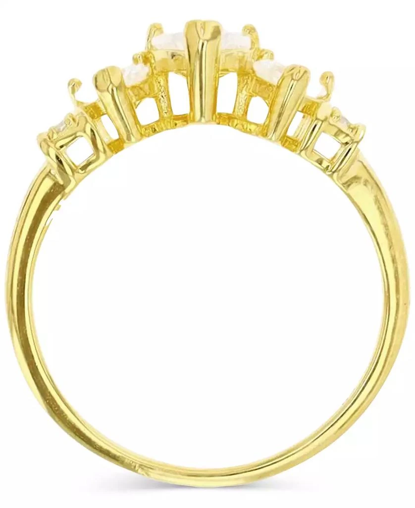 Macy's Macy’s Cubic Zirconia Anniversary Band Ring (1.596 ct. t.w.) in 14K Yellow Gold Over Sterling Silver 2