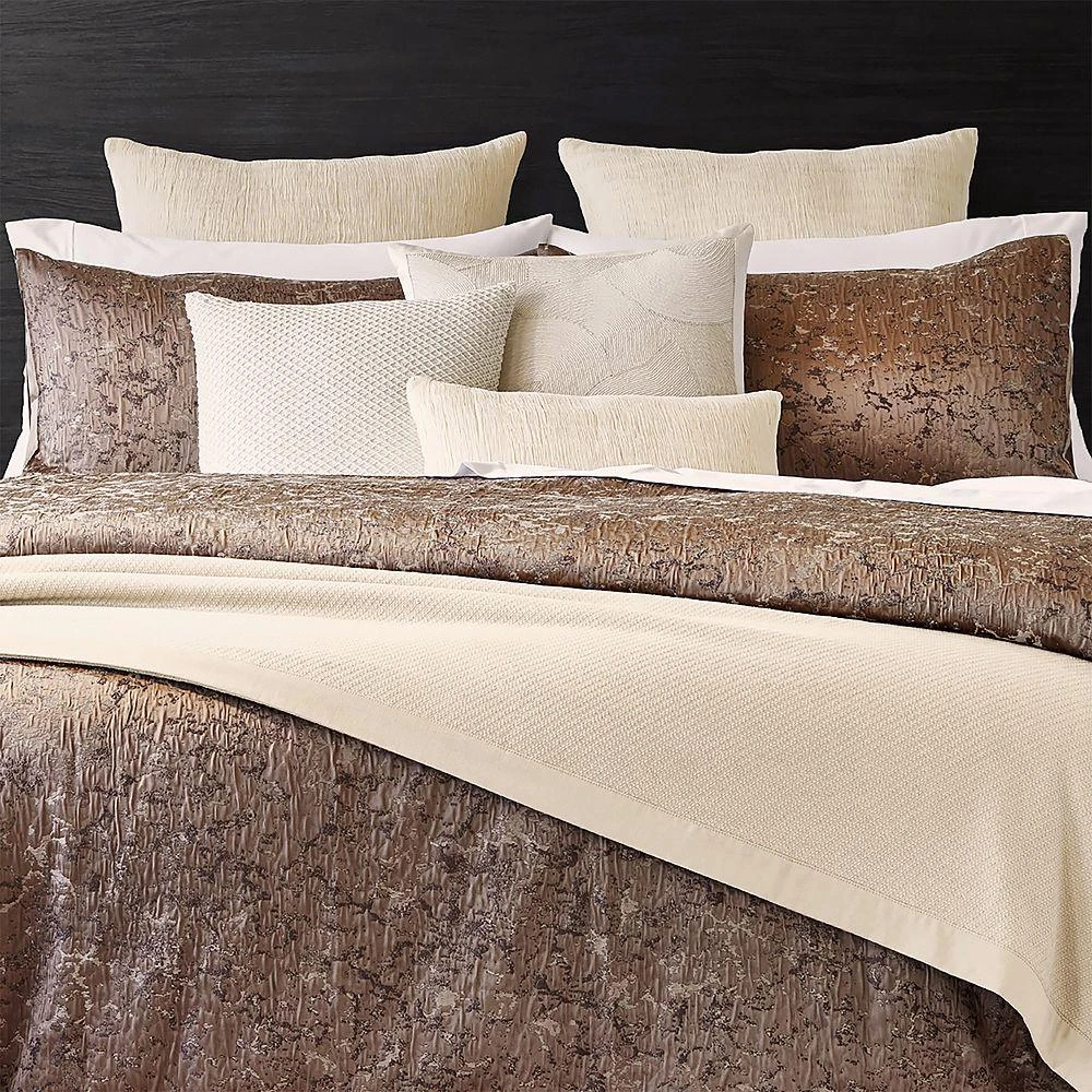 Donna Karan Mirage Textured Jacquard Duvet Cover, Full/Queen 4