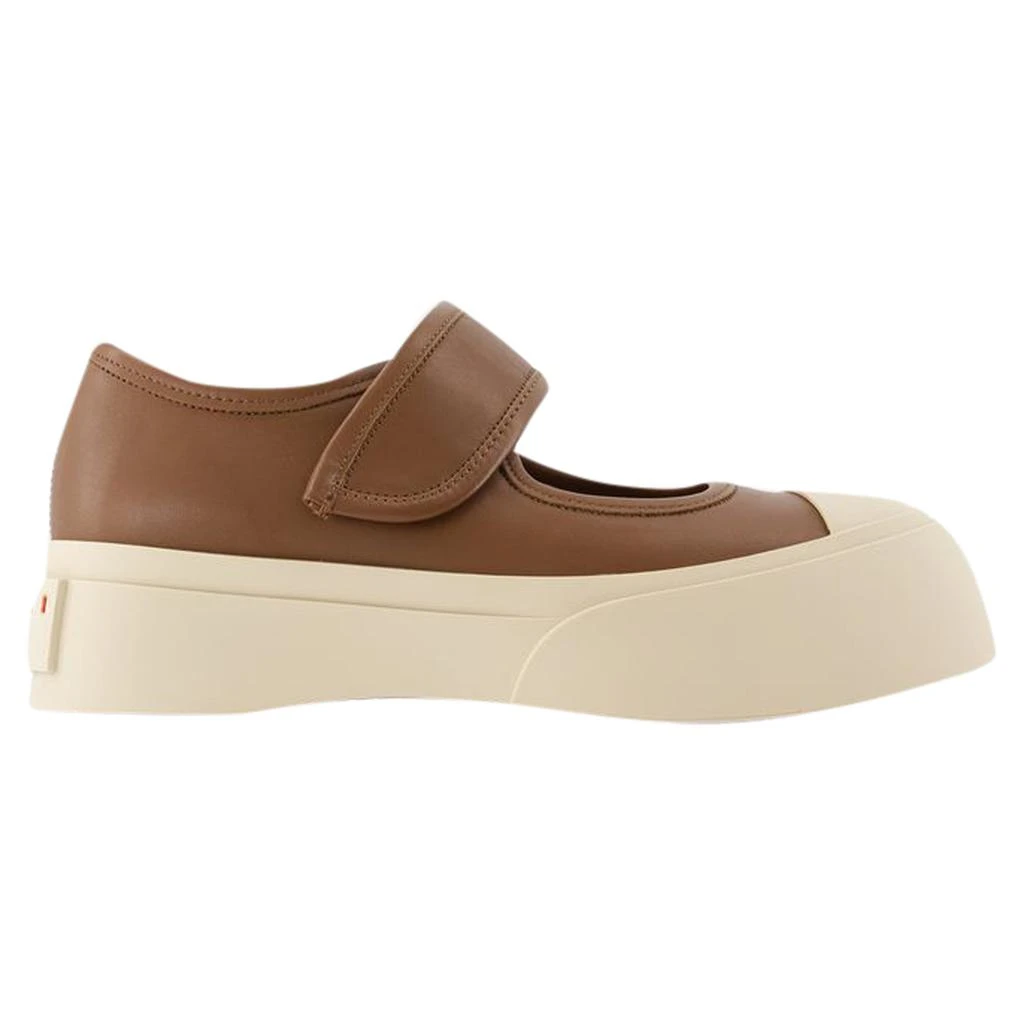 Marni Mary Jane Sneakers -  - Leather - Brown 1