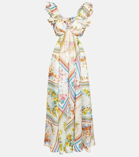 Zimmermann Halcyon floral silk maxi dress 1