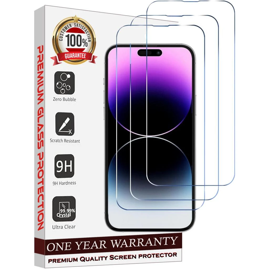 ENTRONIX Entronix Clear Screen Protector Compatible with iPhone 15 Pro Max - 3-Piece Combo 2