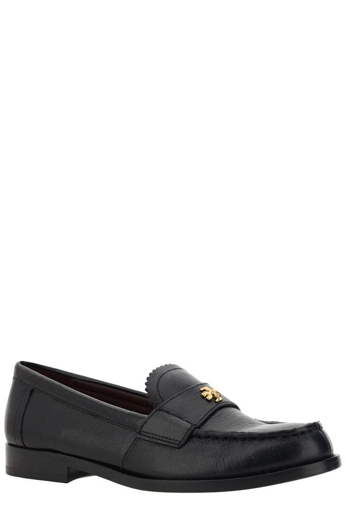 Tory Burch Tory Burch Double T Logo Plaque Round-Toe Loafers 2