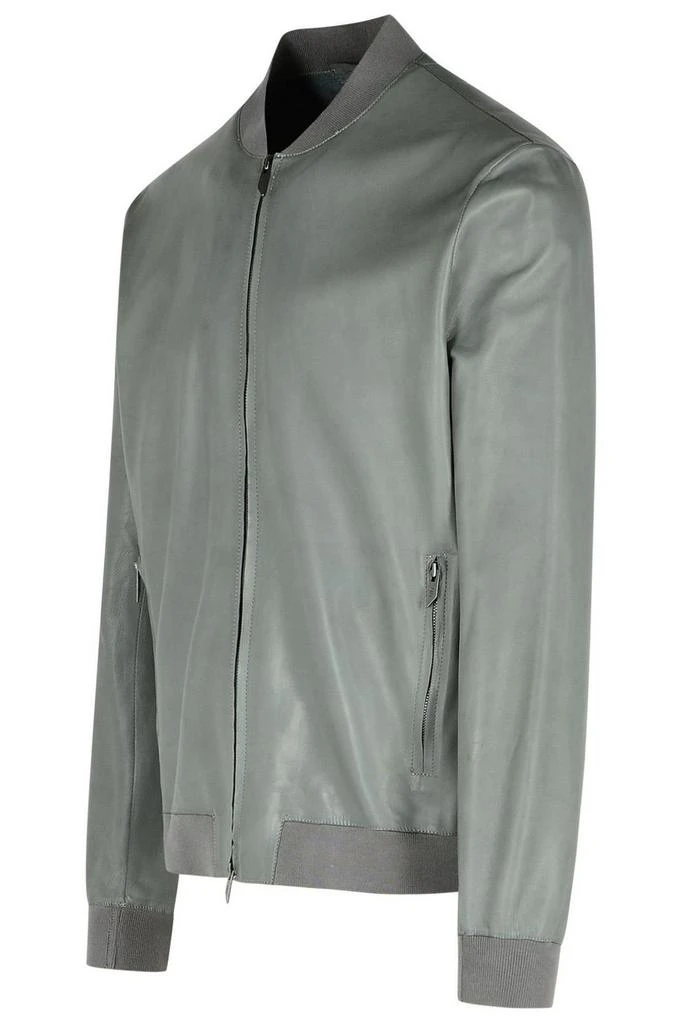 Salvatore Santoro Salvatore Santoro Zip-Up Leather Bomber Jacket 3