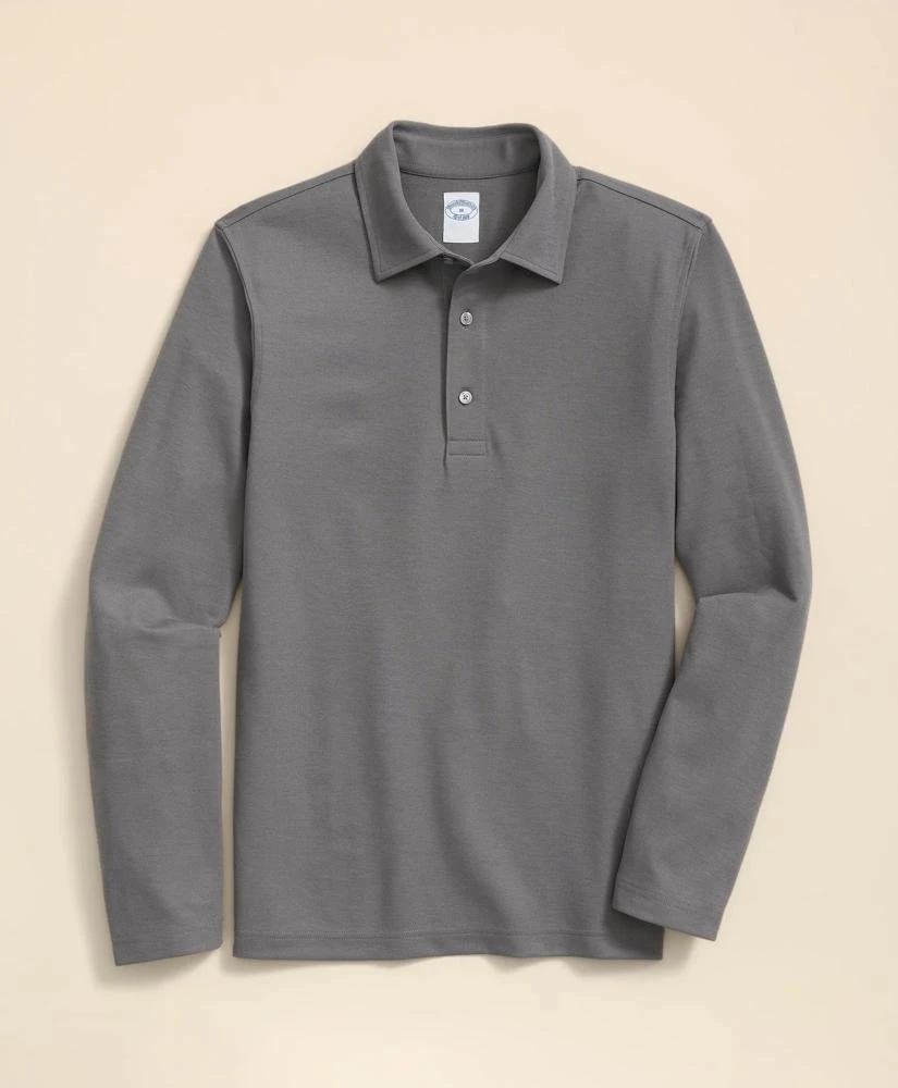 Brooks Brothers Spread Collar Long-Sleeve Polo Shirt