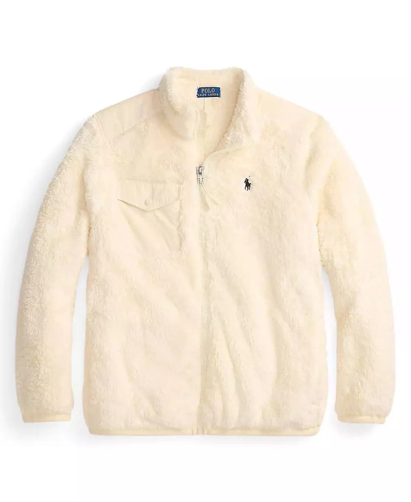 Ralph Lauren Men's Long Sleeve Curly Pile Fleece Jacket 5