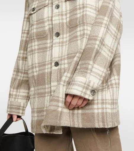 AMI Checked wool overshirt 5