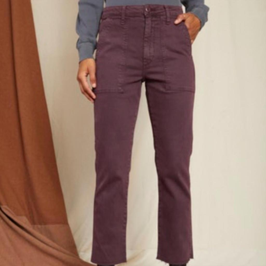 AMO Easy Army Trouser In Wine Tasting