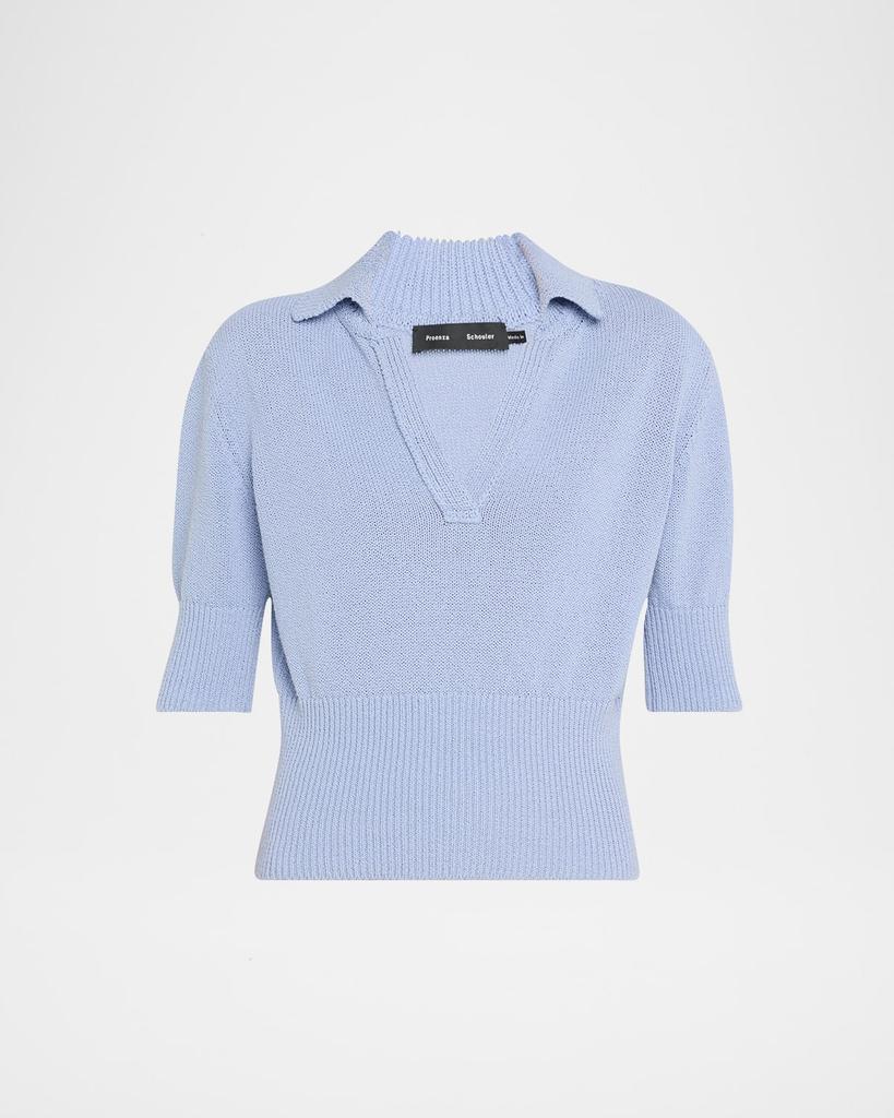 Proenza Schouler Reeve Polo Knit Top