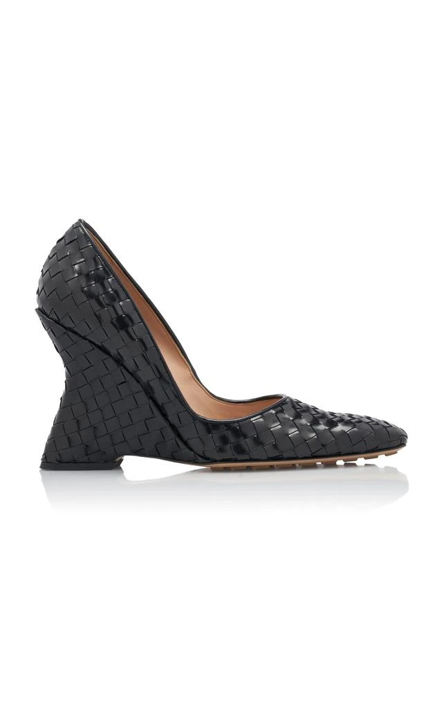 Bottega Veneta Bottega Veneta - Comet Intrecciato Leather Pumps - Black - IT 38.5 - Moda Operandi 1
