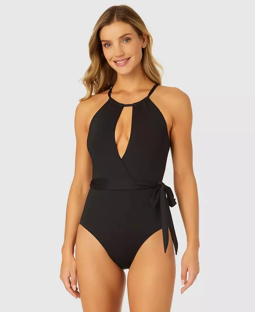 Anne Cole Women's Plunge-Neckline One-Piece Swimsuit 1