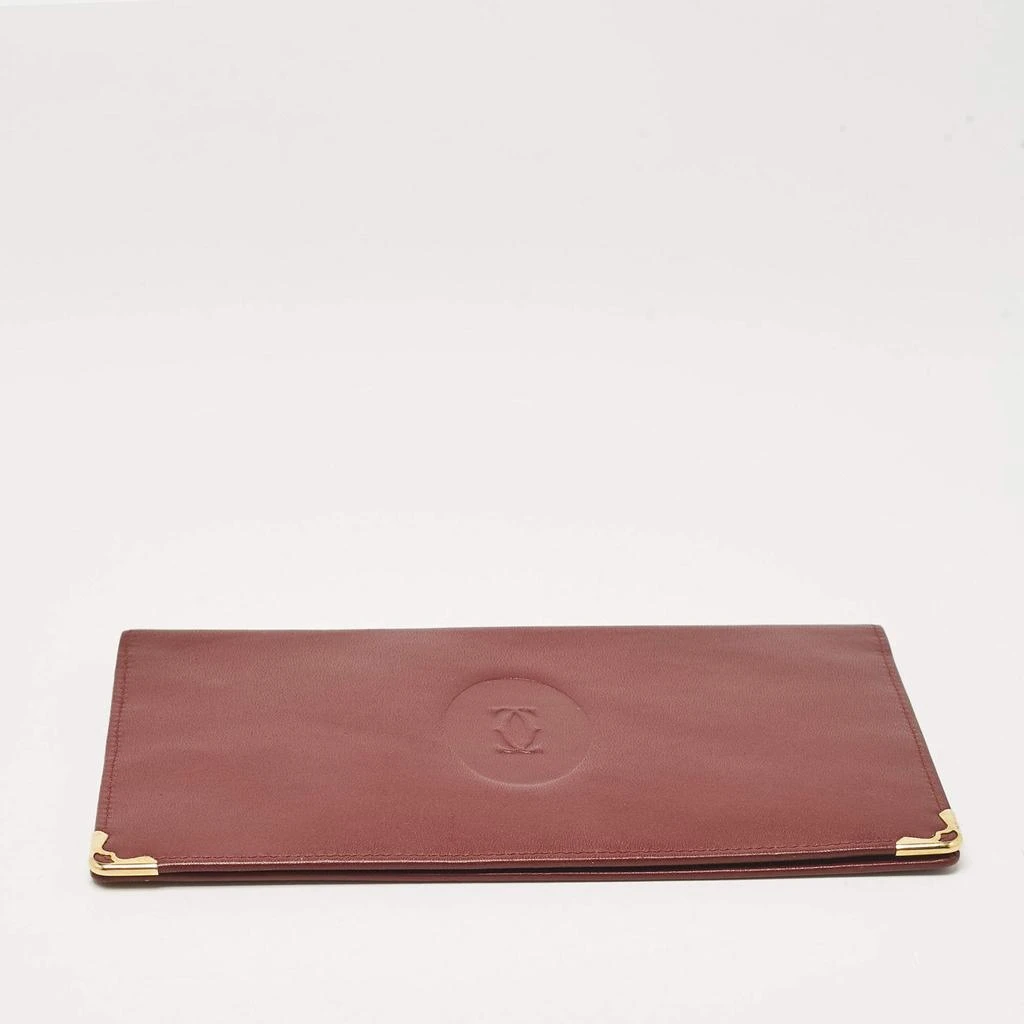 Cartier Cartier Burgundy Leather Must de Cartier Bifold Long Wallet 6