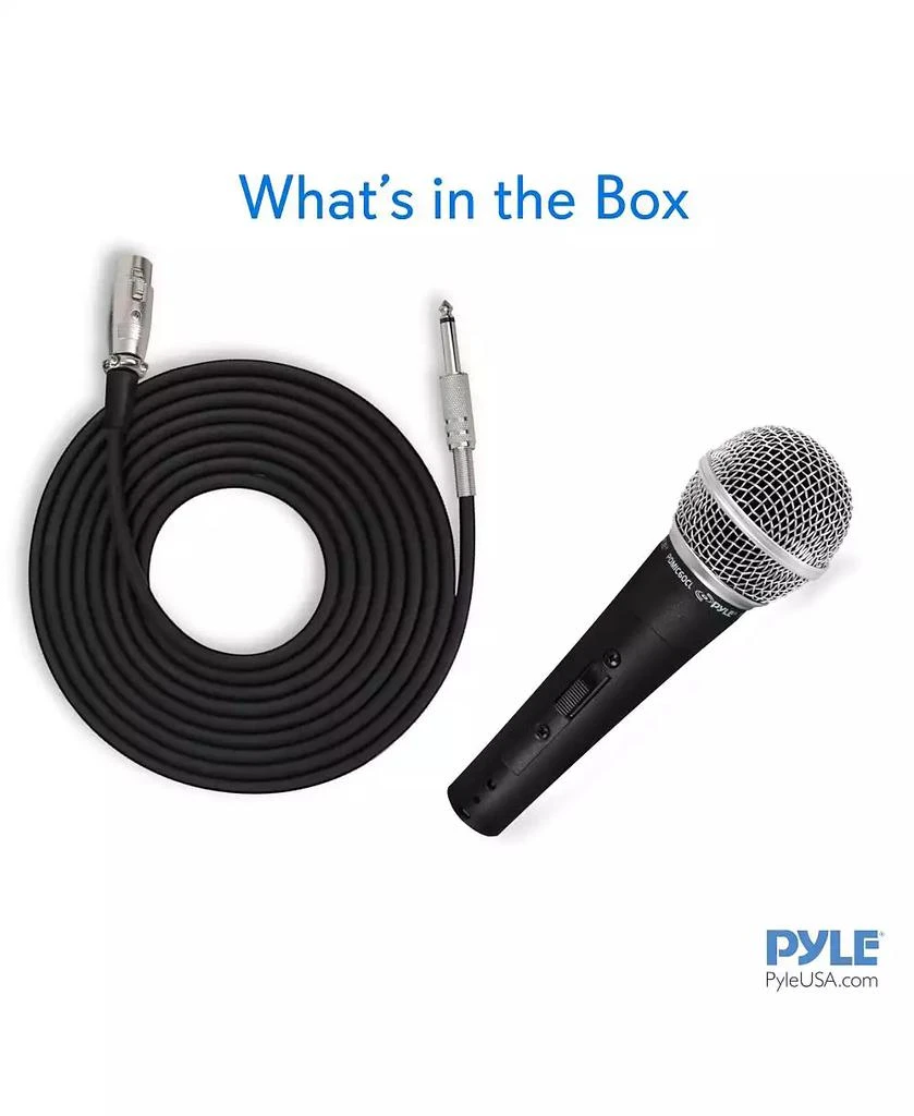 Pyle Professional Dynamic Microphone, Unidirectional Handheld Mic with ON/OFF Switch 5