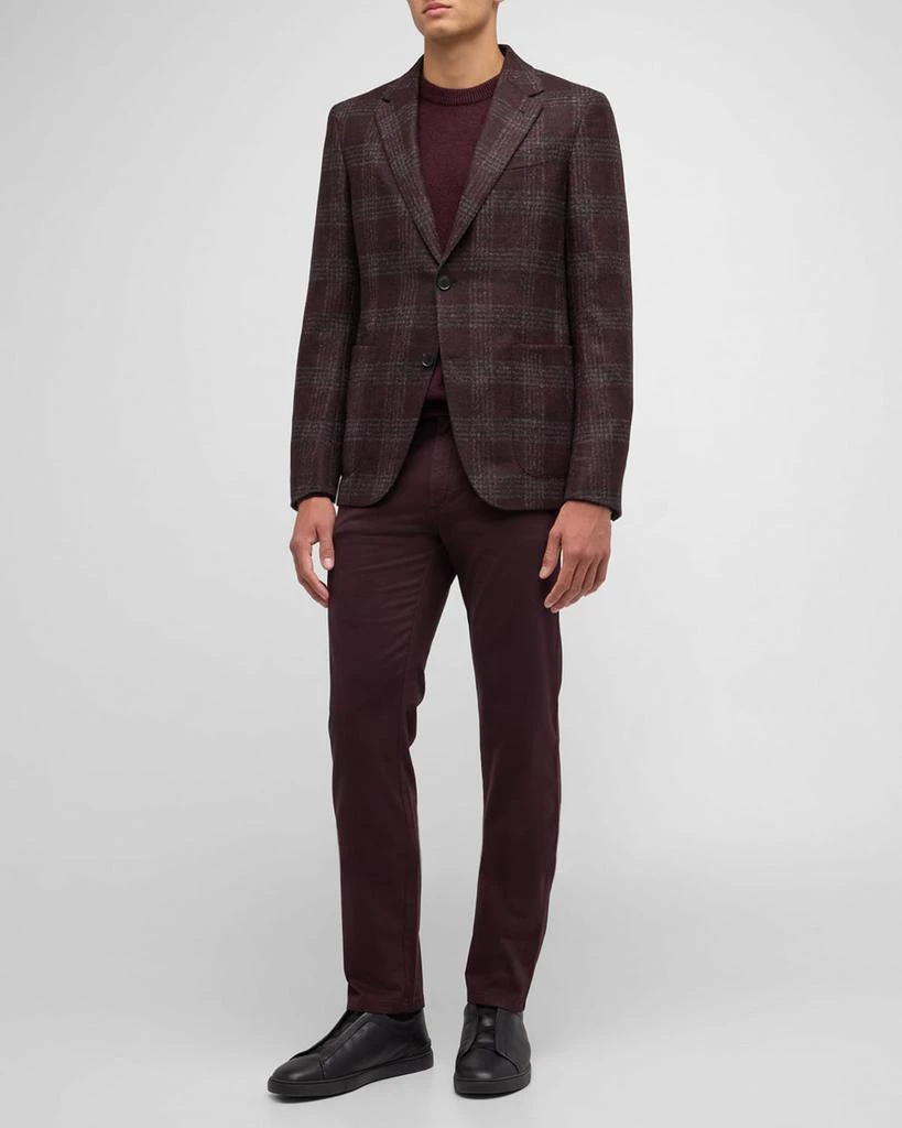 Zegna Men's Gabardine Stretch 5-Pocket Pants 2
