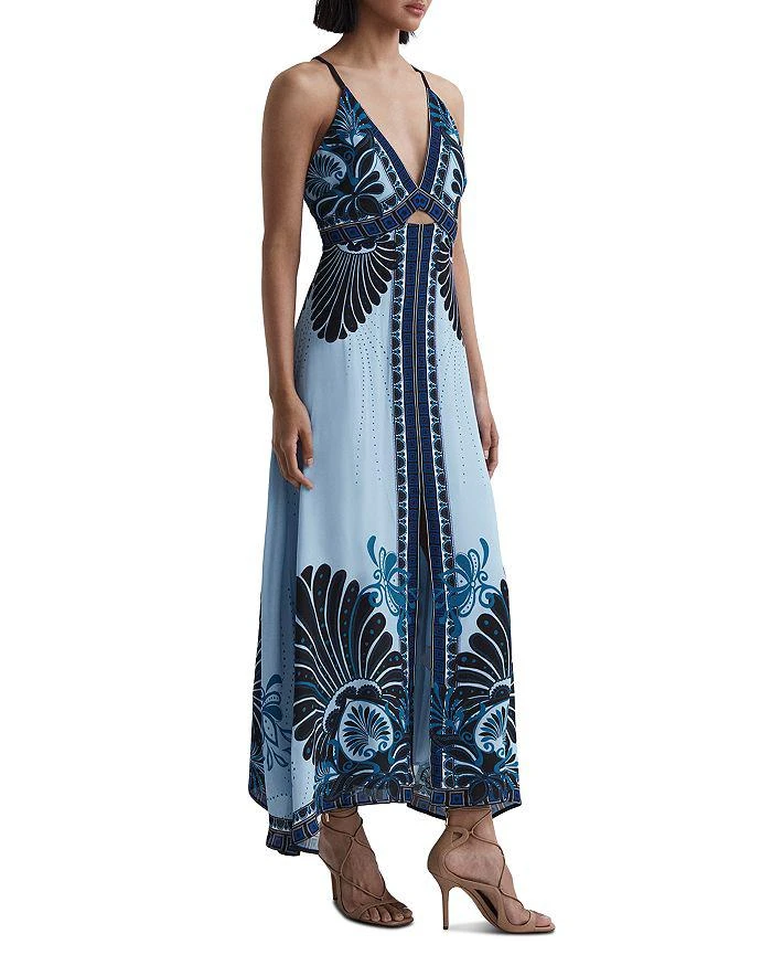 REISS Emerson Border Print Maxi Dress 1