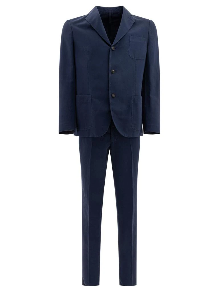 Incotex Ivory Incotex Single-Breasted Suit 1