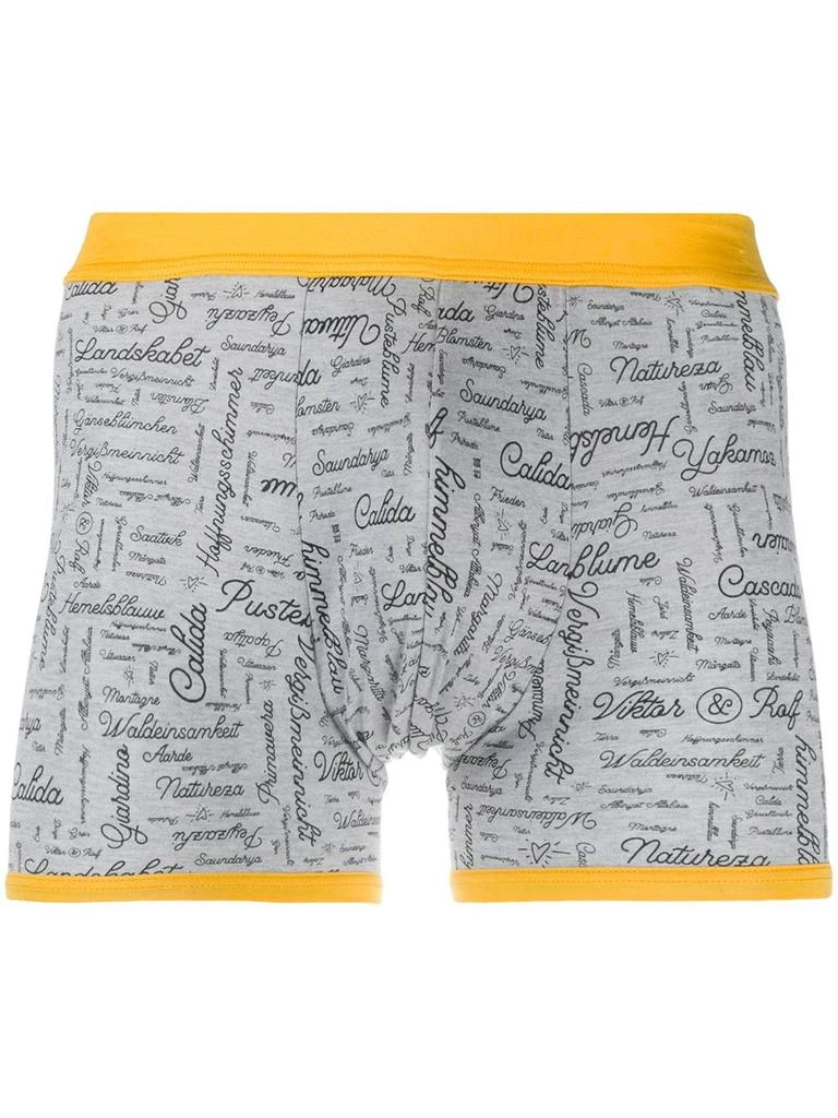 Viktor & Rolf x Calida slogan-print boxers - men 1