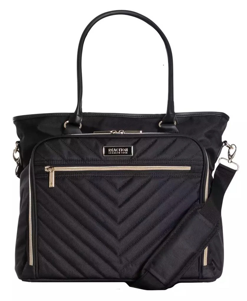 Kenneth Cole Madison Square Hardside Chevron Expandable Luggage, 2-Piece 20" Carry-On and Tote 7